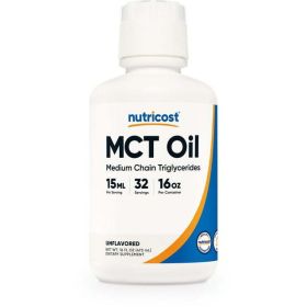 Nutricost MCT Oil - 16oz - Keto, Paleo, Non-GMO Supplement