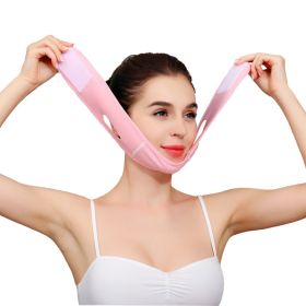 Face Slim V-Line Lift Up Mask Cheek Chin Neck Slimming Thin Belt Strap Beauty Delicate Facial Thin Face Mask Slimming Bandage (Option: 077pink)